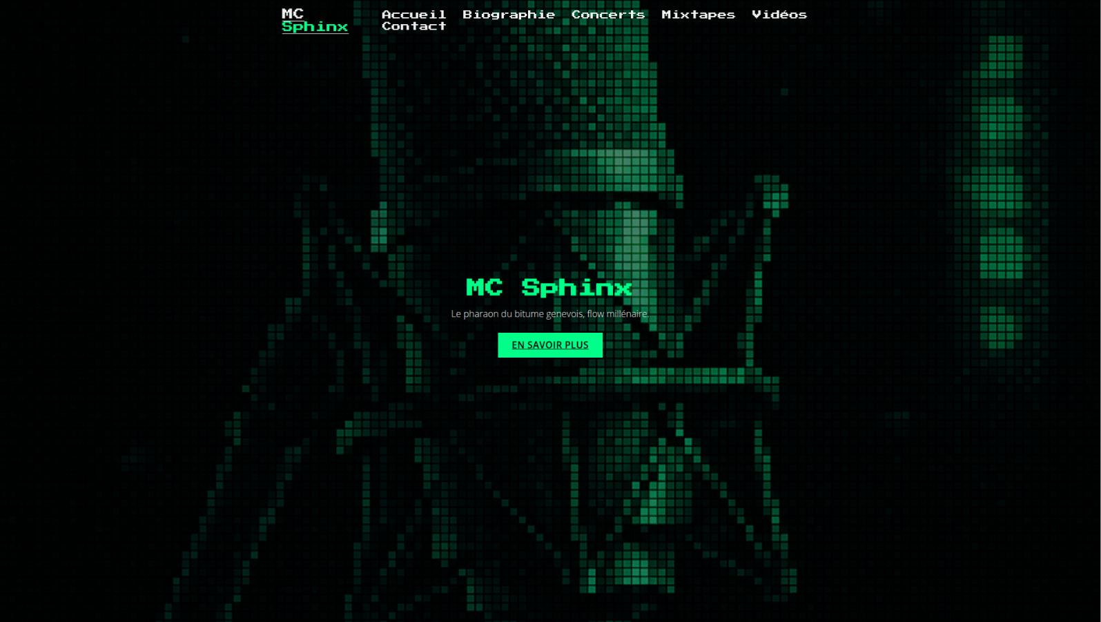 Site internet pour artiste