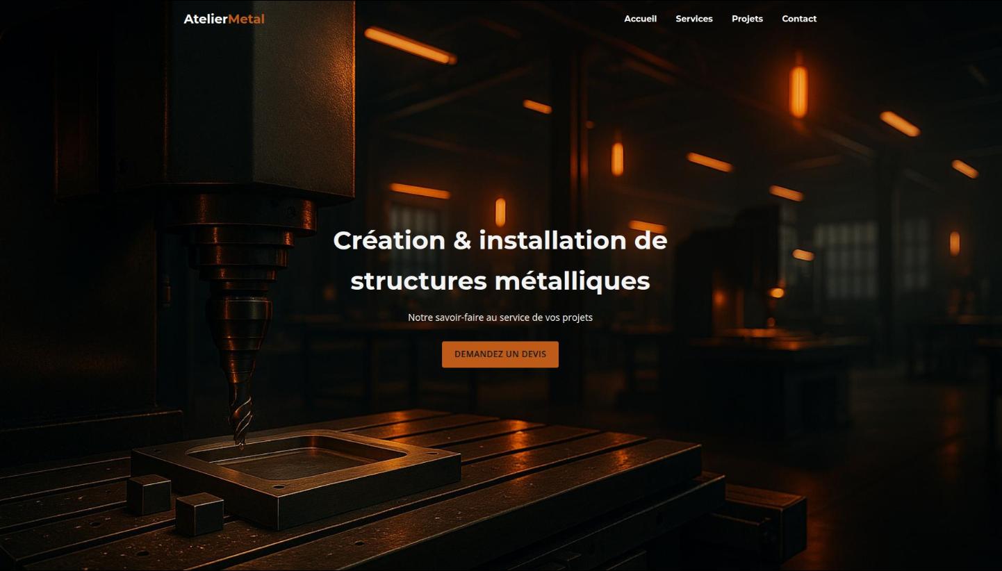 Site vitrine pour artisan et PME